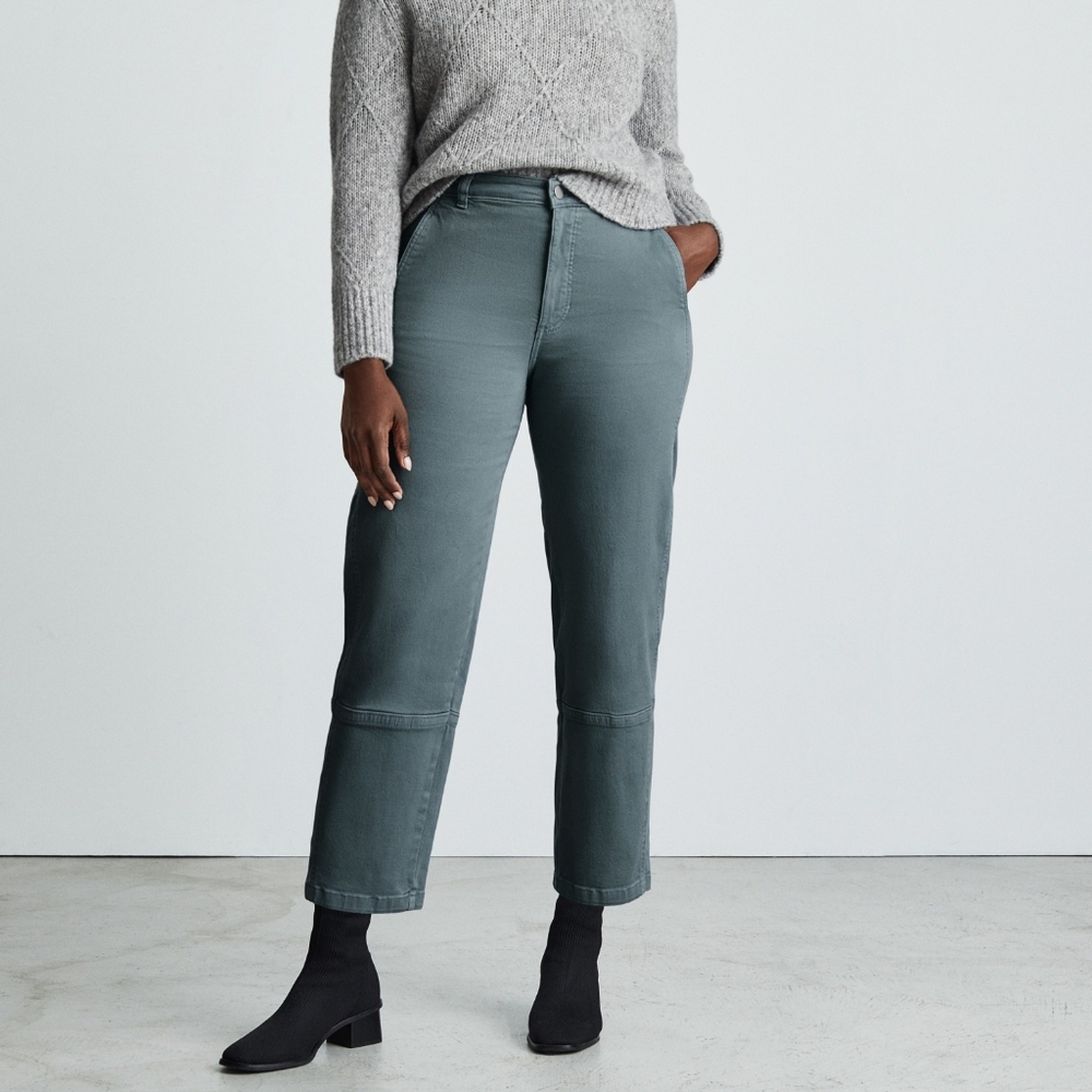 Everlane Utility Barrel Pants Dark Teal 6